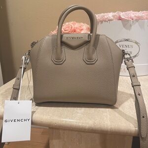 Givenchy Mini Antigona. Color Dune. New with tags. Never used/worn. W/ dust bag.